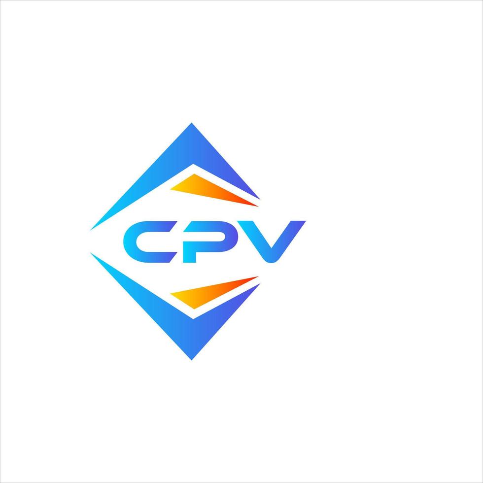 CPV abstract technology logo design on white background. CPV creative initials letter logo concept. vector