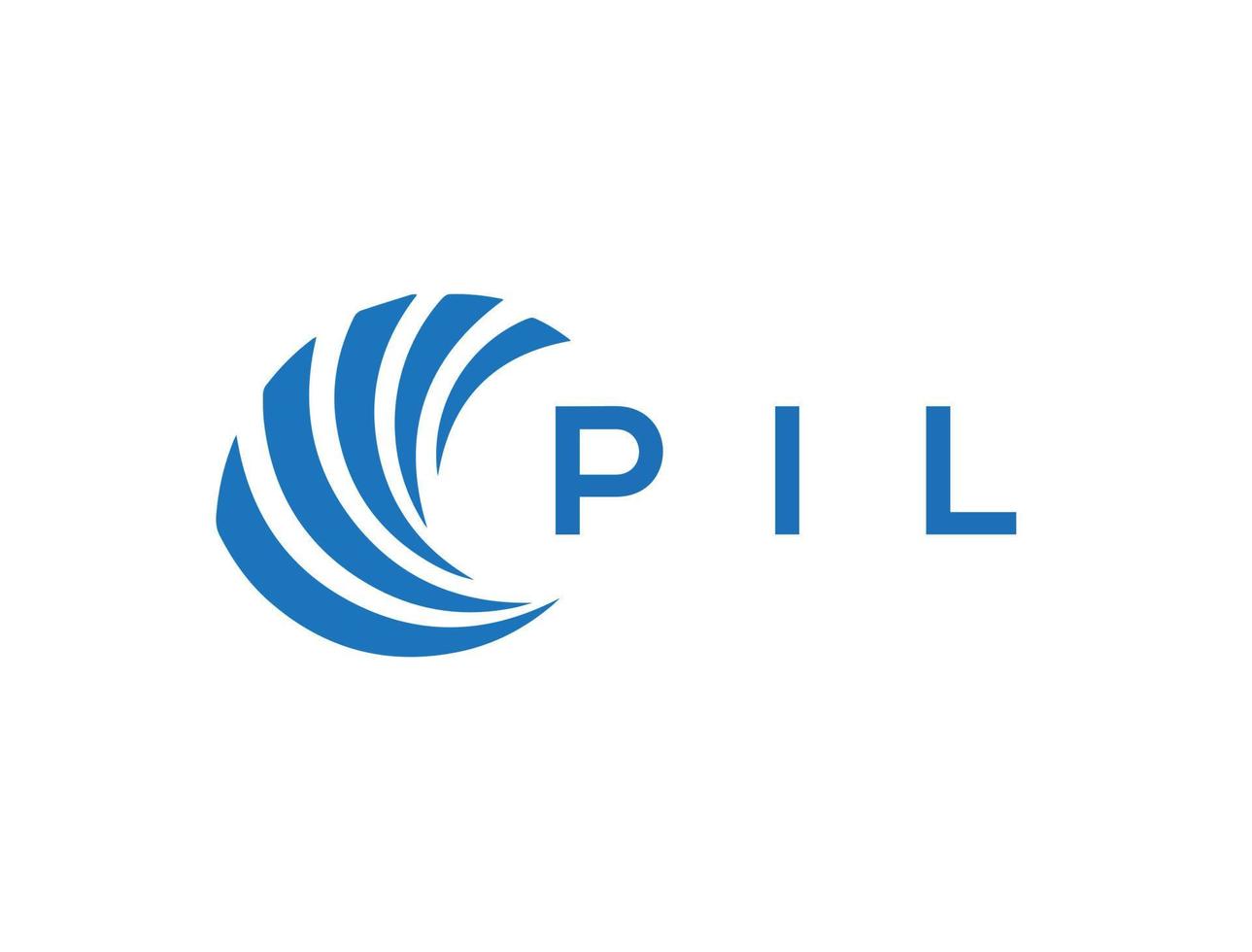 PIL letter logo design on white background. PIL creative circle letter logo concept. PIL letter design. vector