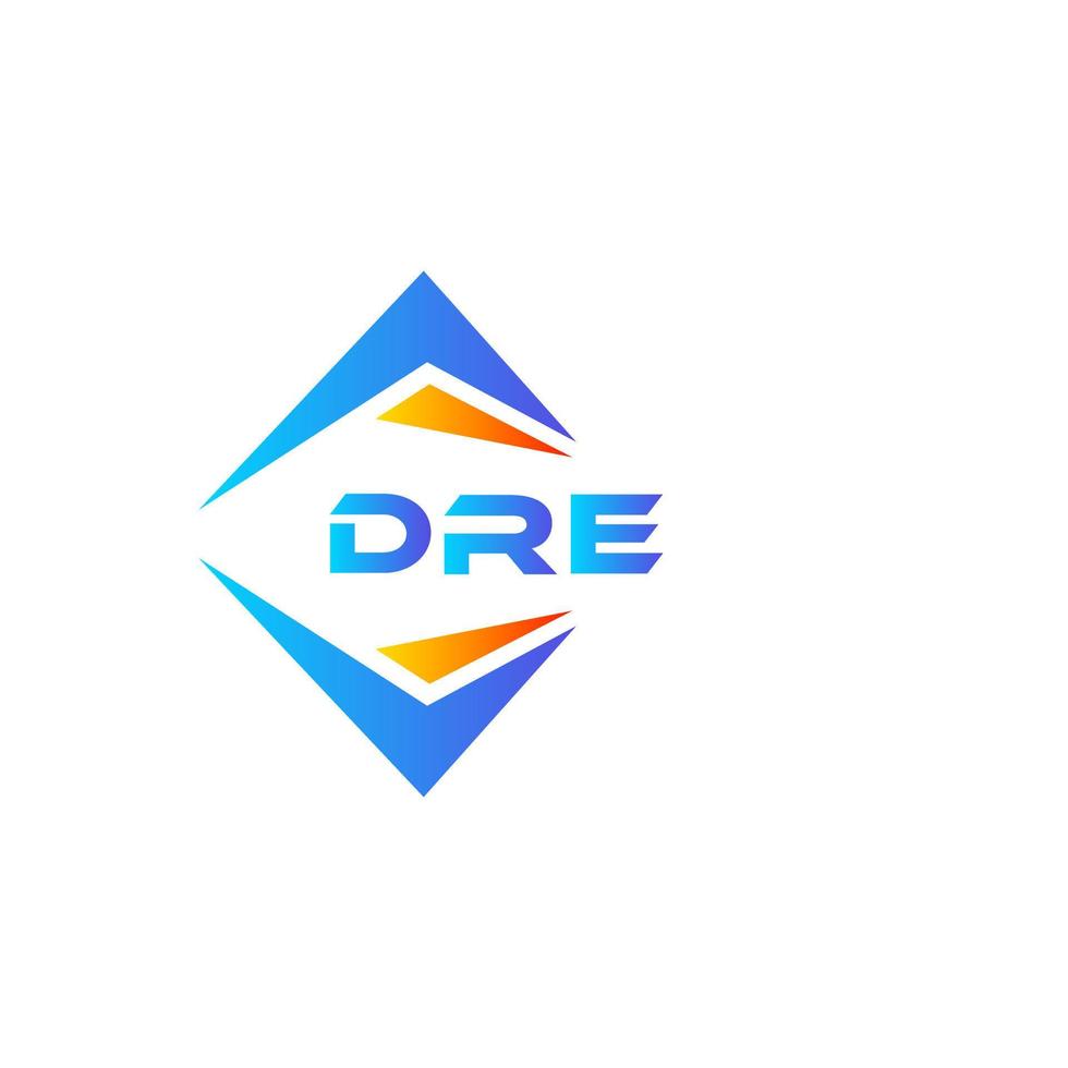 dre resumen tecnología logo diseño en blanco antecedentes. dre creativo iniciales letra logo concepto. vector