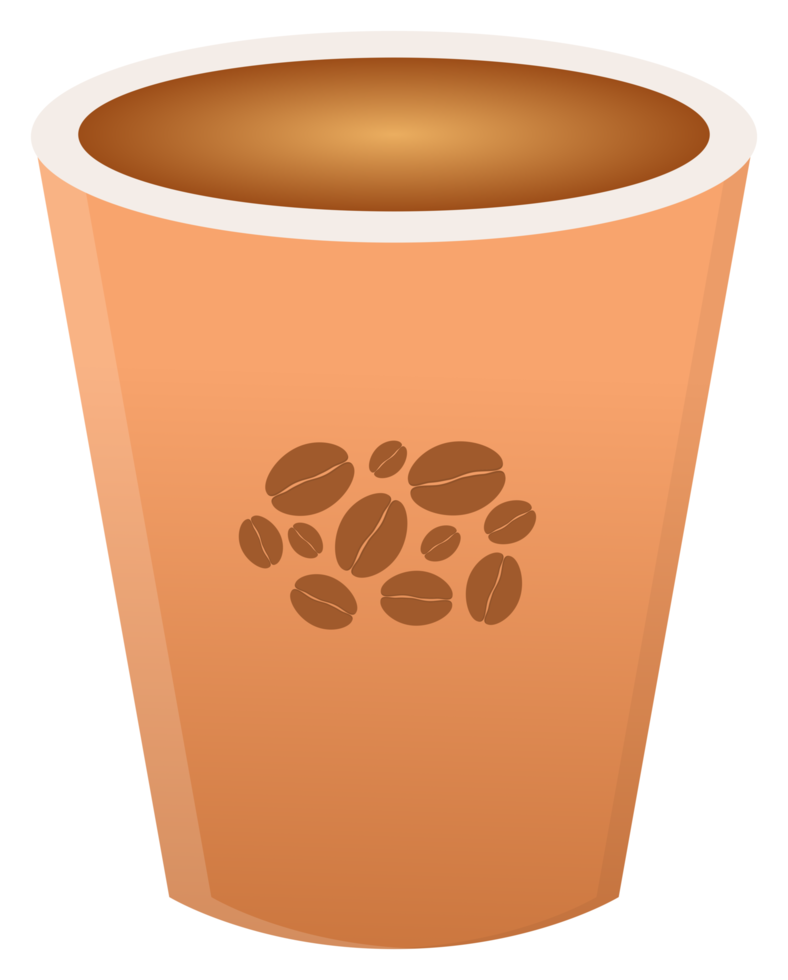 kaffe dryck klistermärke png