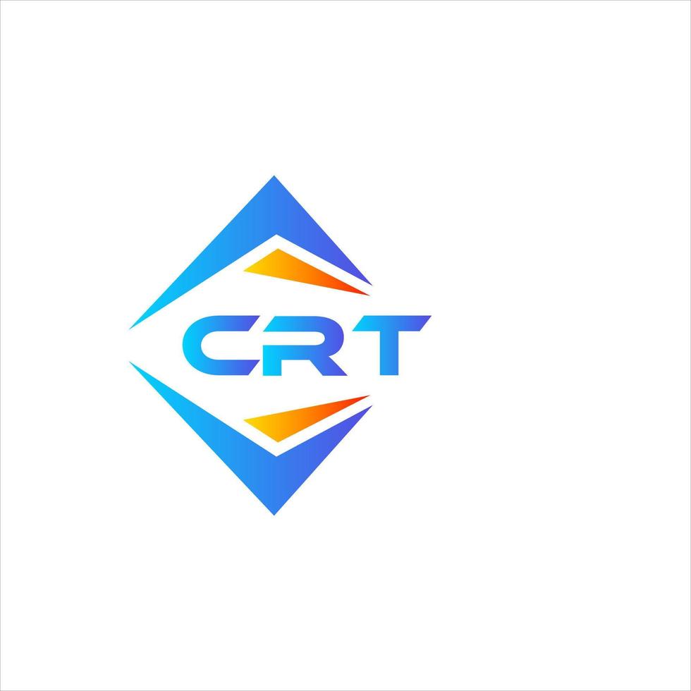 crt resumen tecnología logo diseño en blanco antecedentes. crt creativo iniciales letra logo concepto. vector