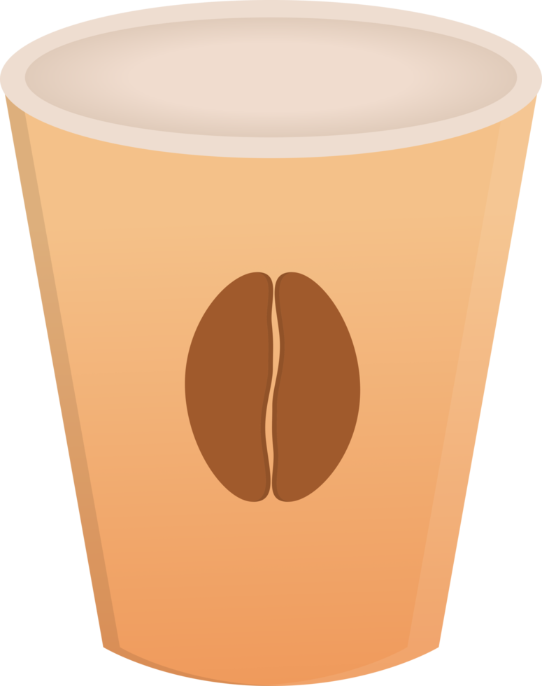 vuoto caffè tazza etichetta png