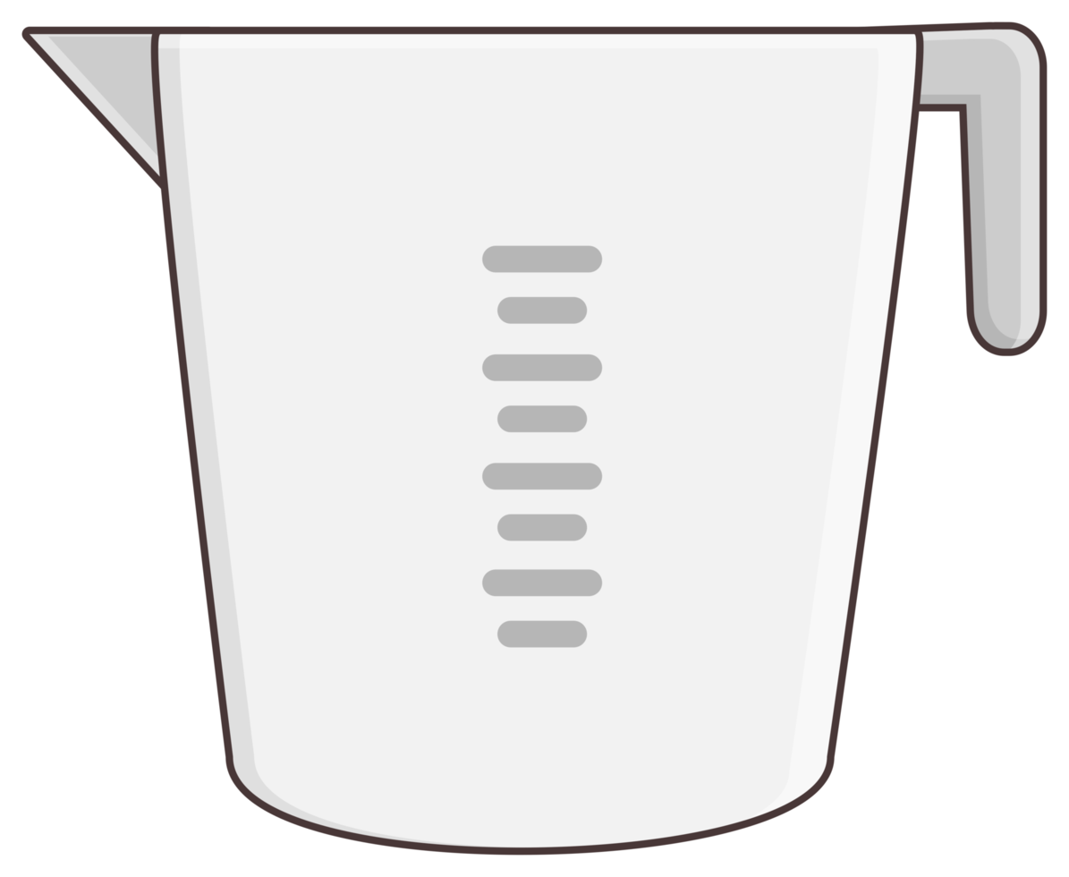 Measuring cup sticker png