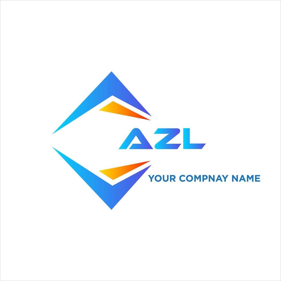 AZL abstract technology logo design on white background. AZL creative initials letter logo concept. vector