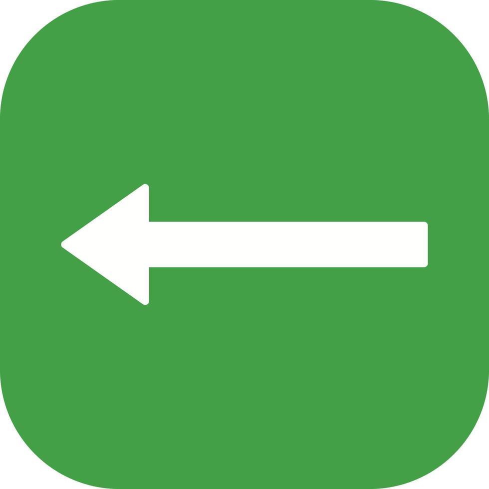 Unique Left Arrow Vector Icon