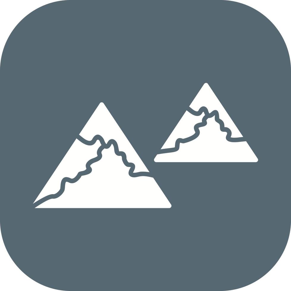 Unique Mountains Vector Icon