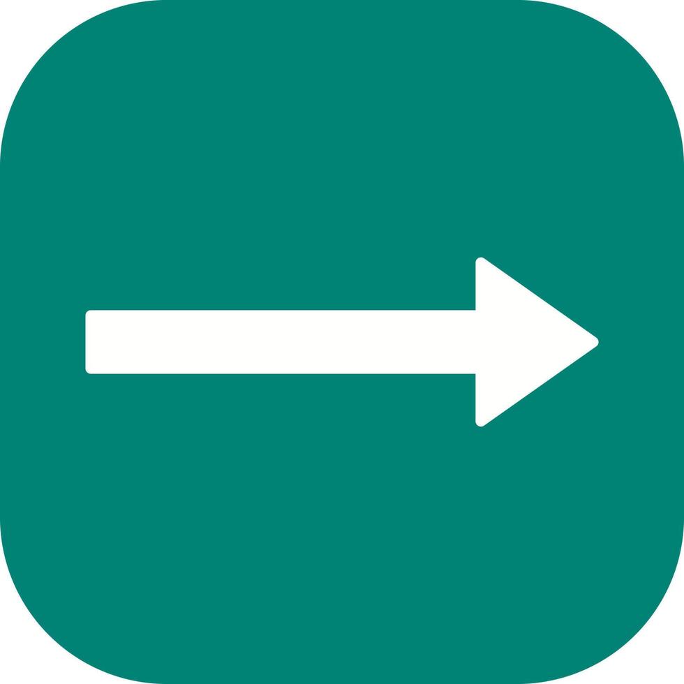 Unique Right Arrow Vector Icon
