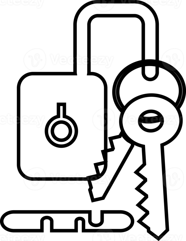 Schlüssel sperren Wertpapiere speichern Silhouette Symbol zum dekorativ Hintergrund Netz png