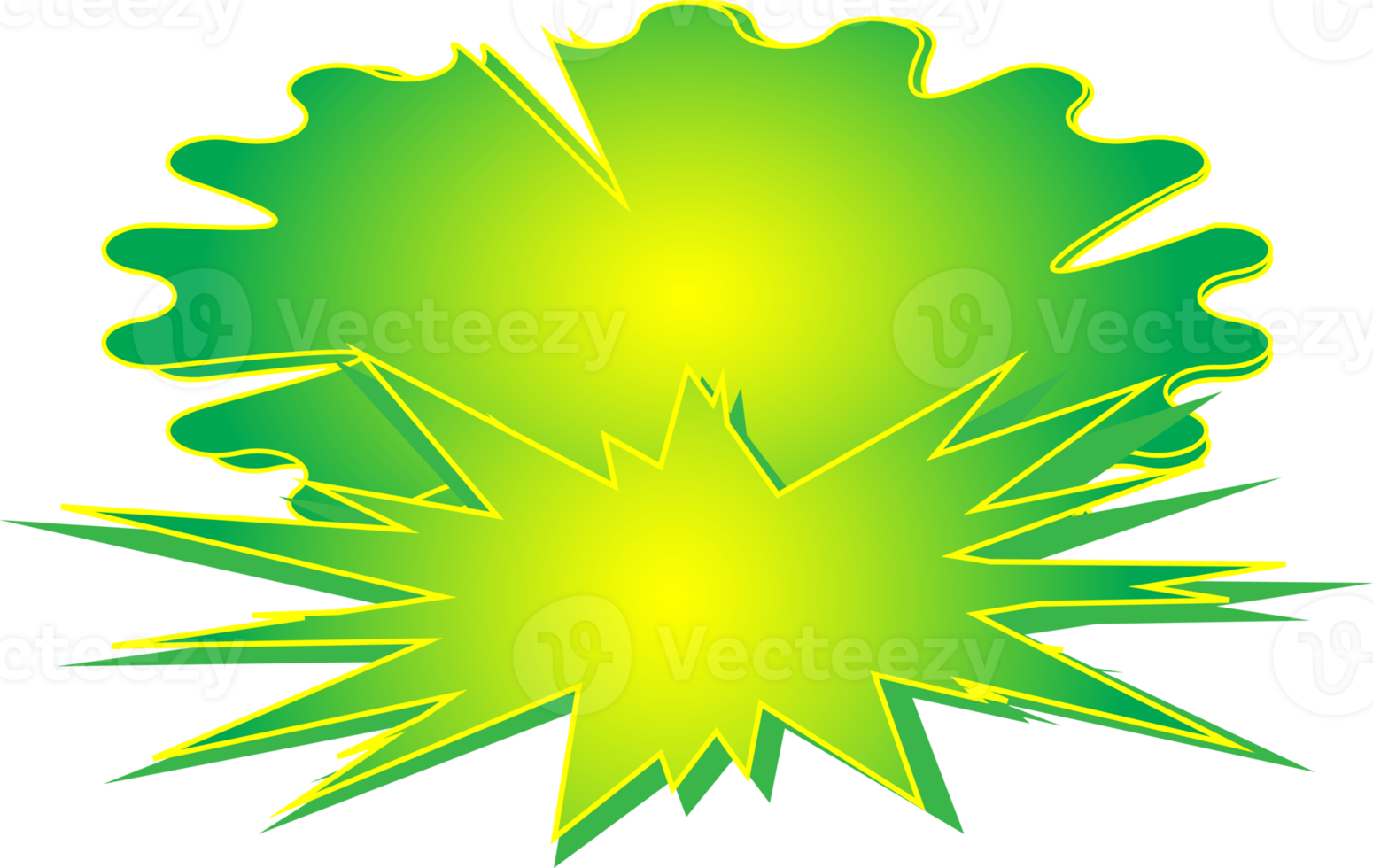 Speech bubble comic book effect bright star sticker dialogue promotion illustration png