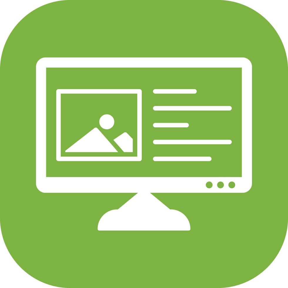 Unique Content Planning Vector Icon
