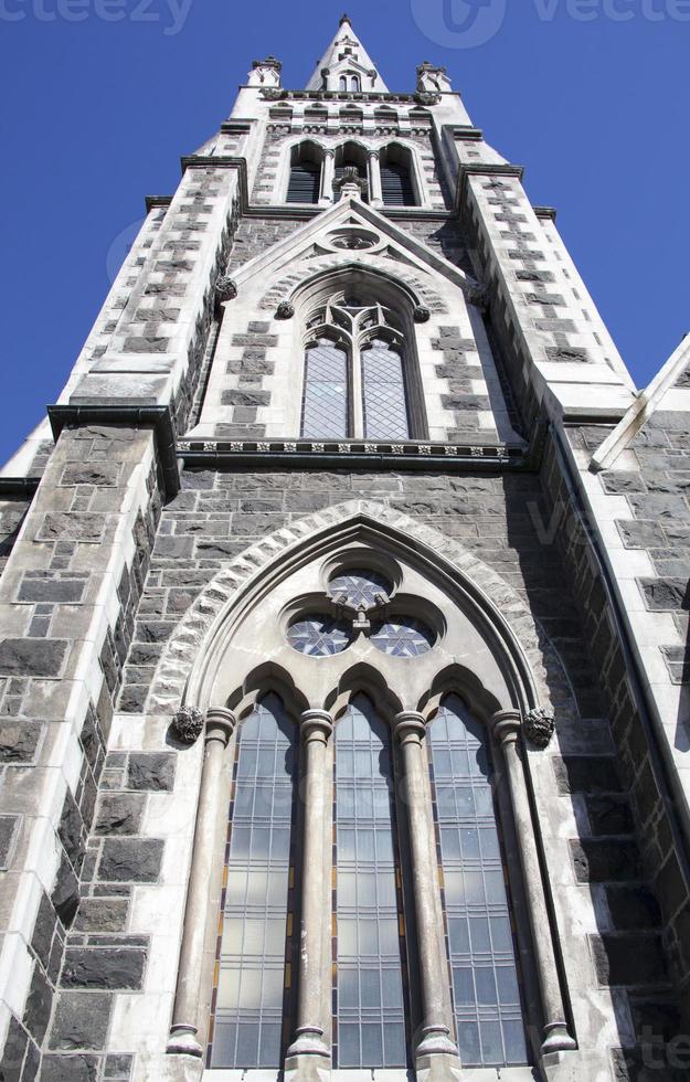 Dunedin ciudad gótico renacimiento Iglesia aguja foto