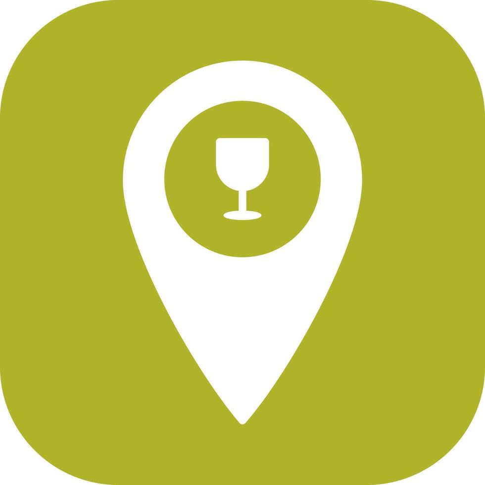 Unique Bar Location Vector Icon