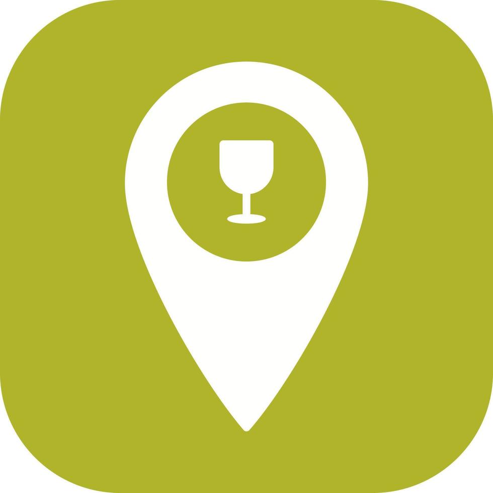 Unique Bar Location Vector Icon