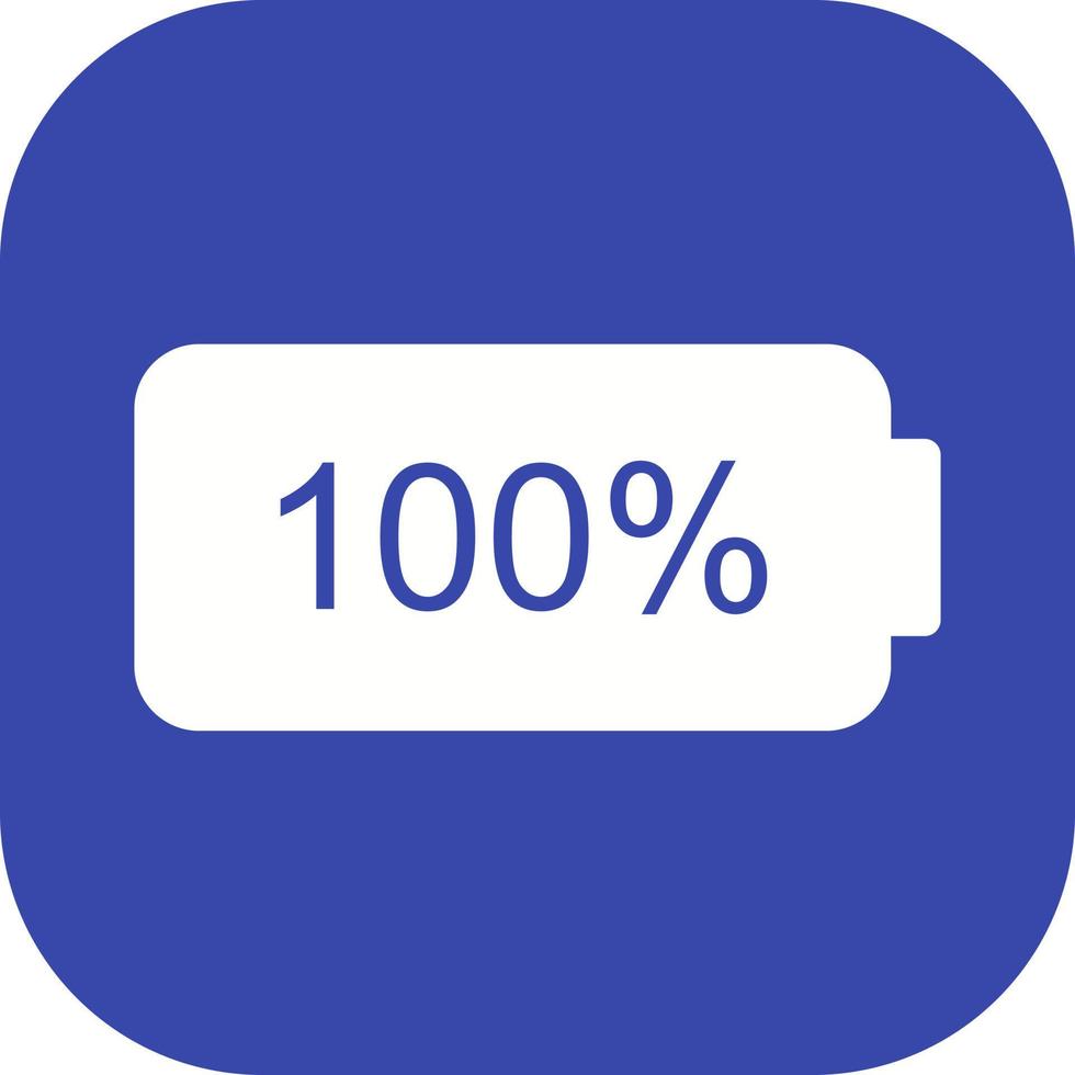 Unique Full Battery Vector Icon