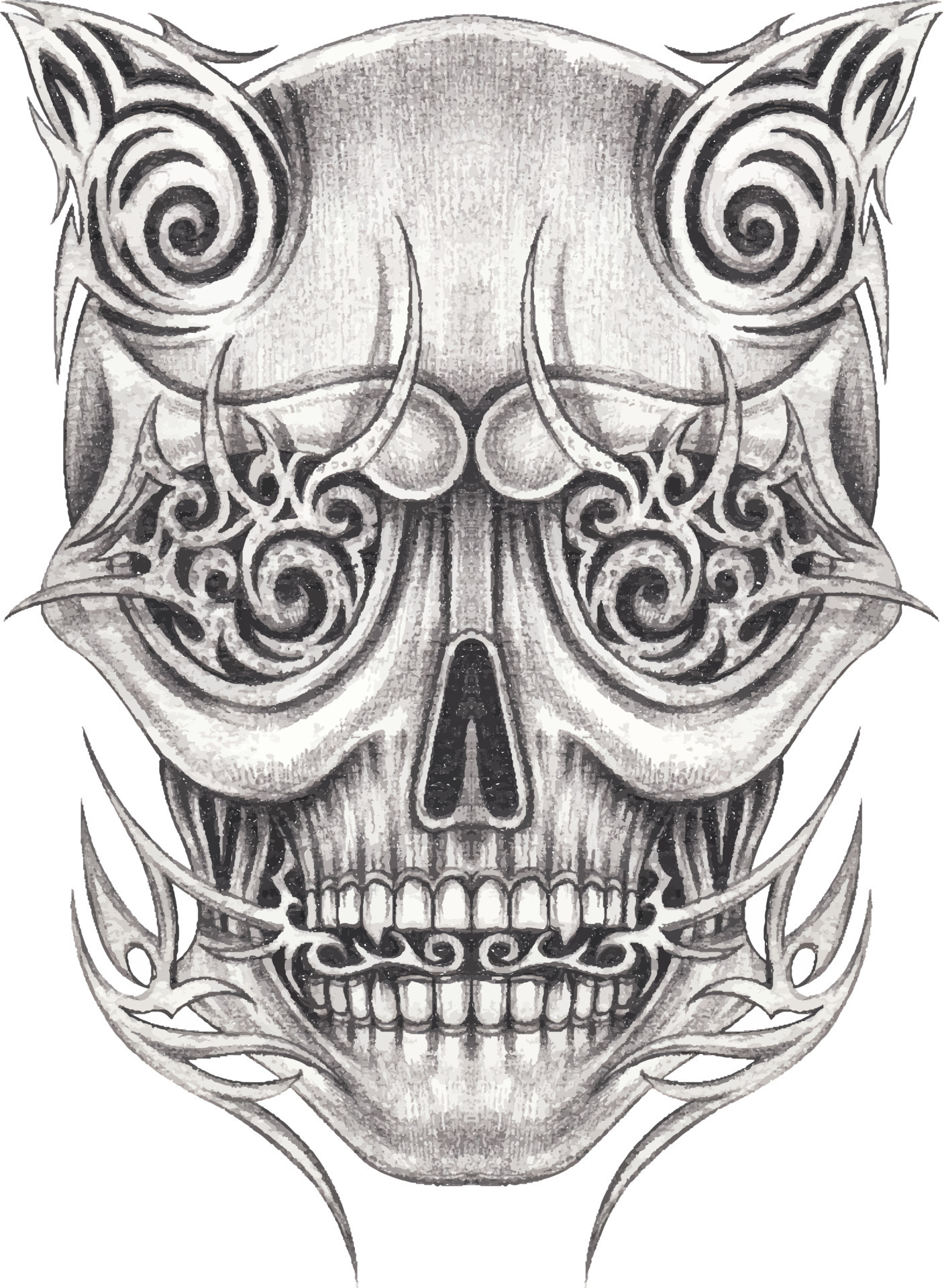 skull tattoo drawings ideas