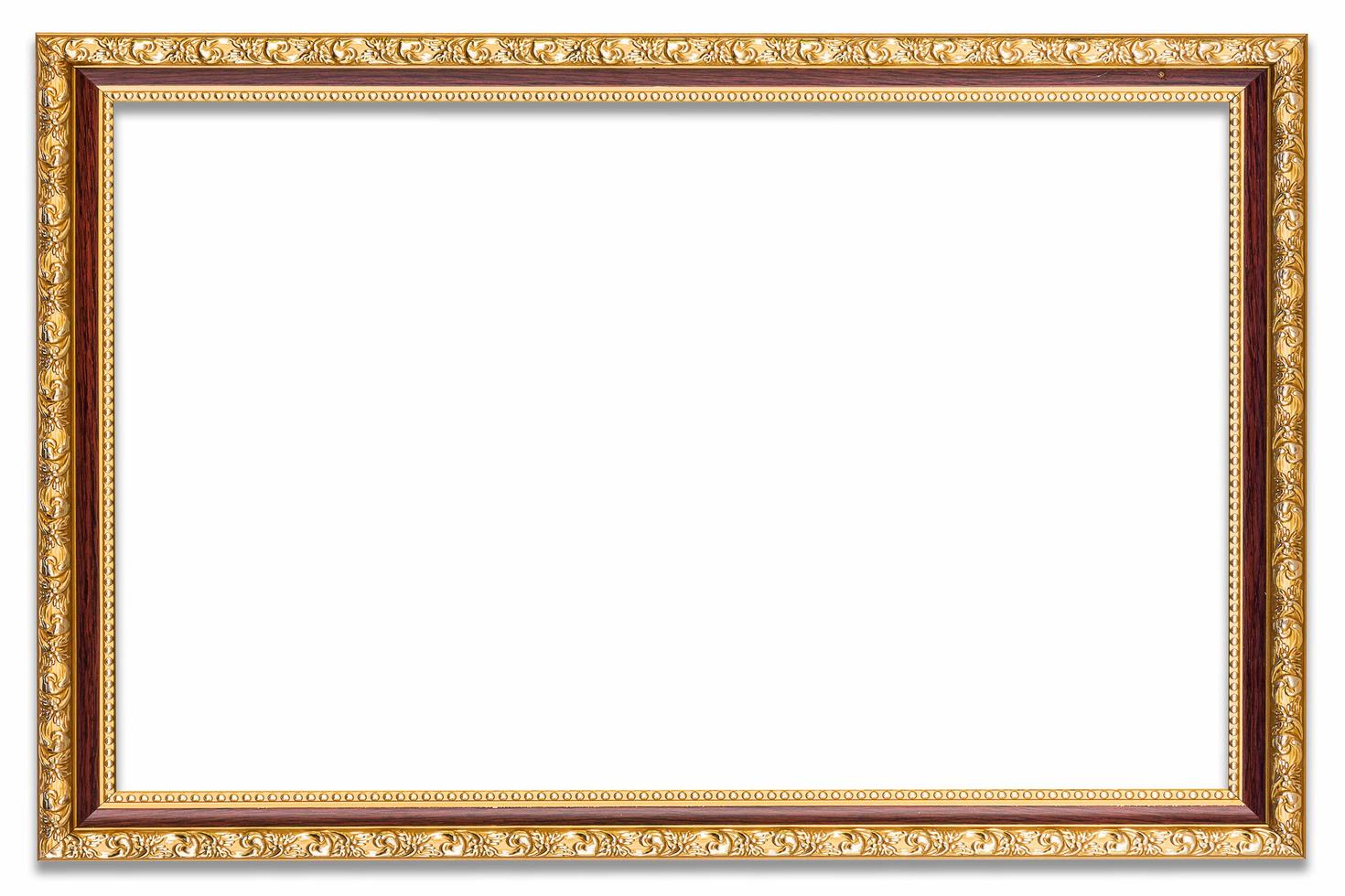 Frame photo on isolated white white drop shadow.
