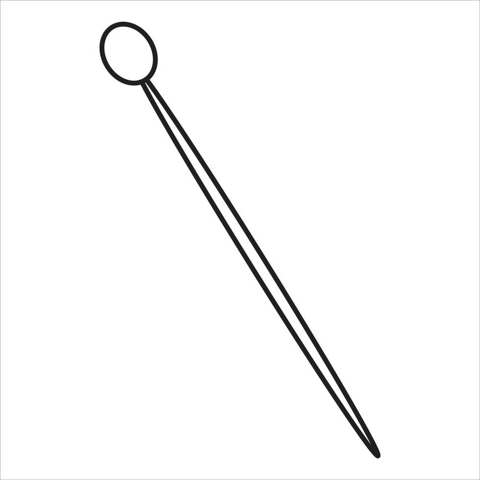 Vector, Image of pin, Black and white color, with transparent background vector