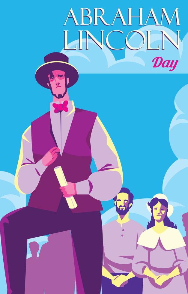 Abraham Lincoln Day Concept vector