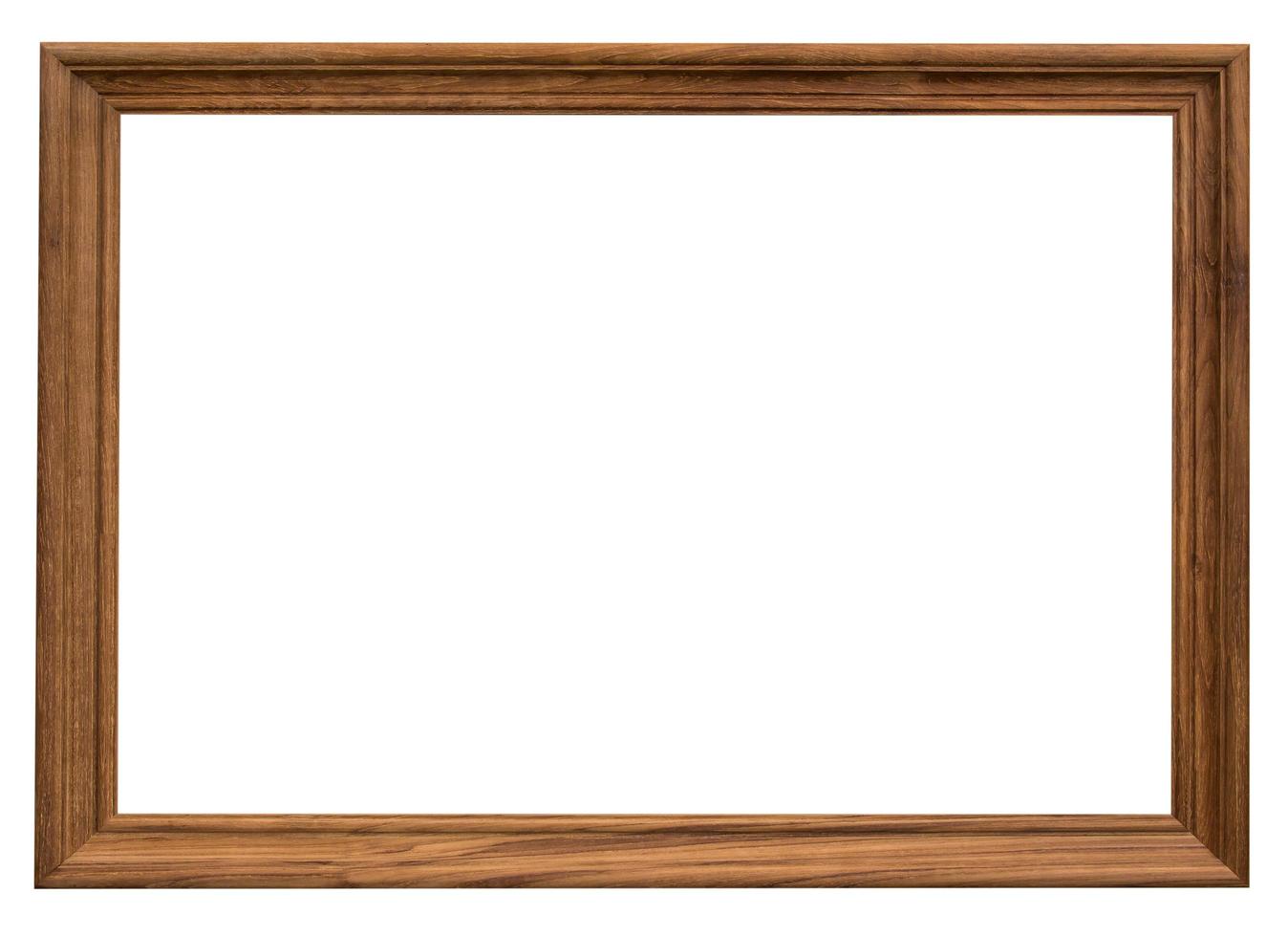 wood frame with clipping path on isolated white photo