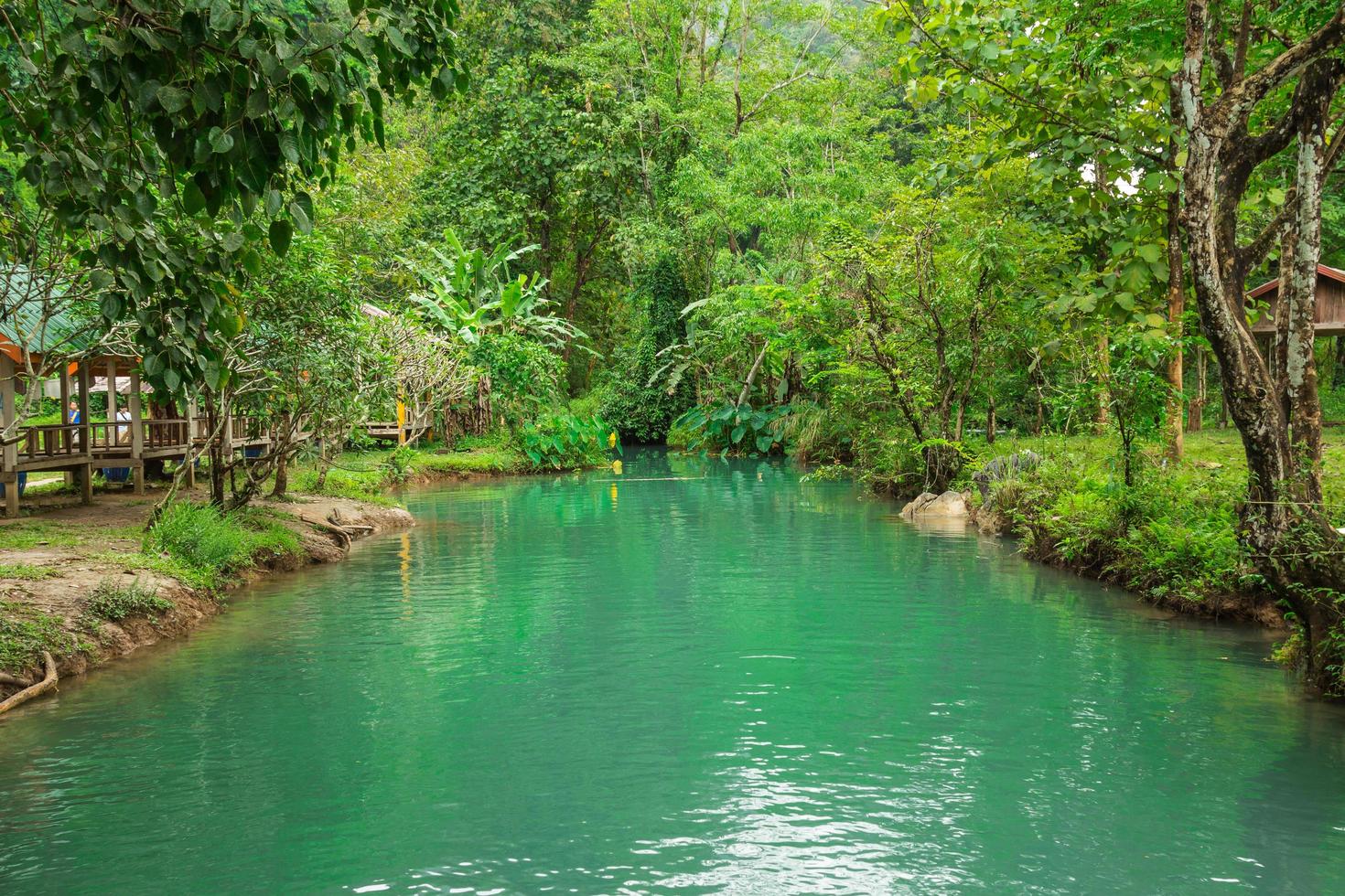 Blue lagoon, Vang vieng, Laos photo