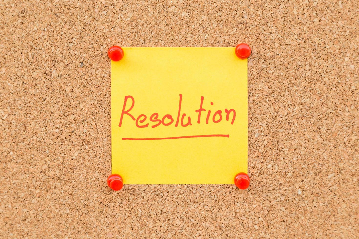 Sticky blank note resolutions for new year with space for text. photo
