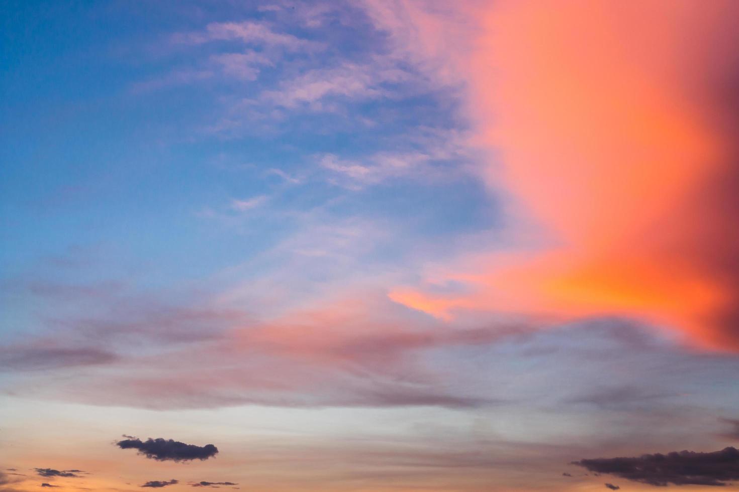 beautiful sunset for natural background photo