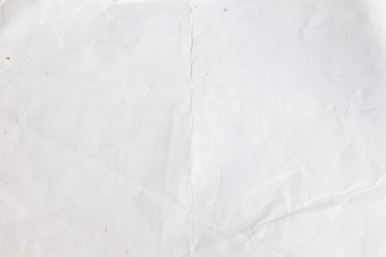 old crumpled white paper background photo