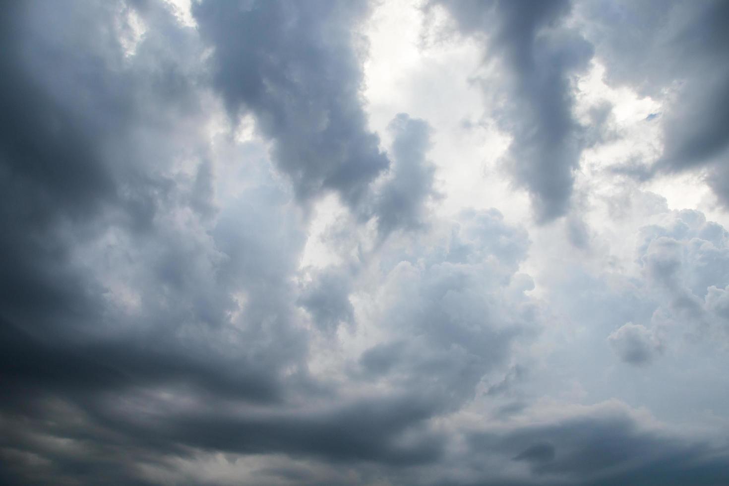 Rainclouds or Nimbus in rainy season photo