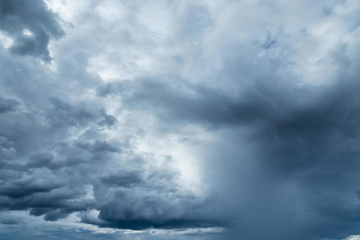 Rainclouds or Nimbus in rainy season photo