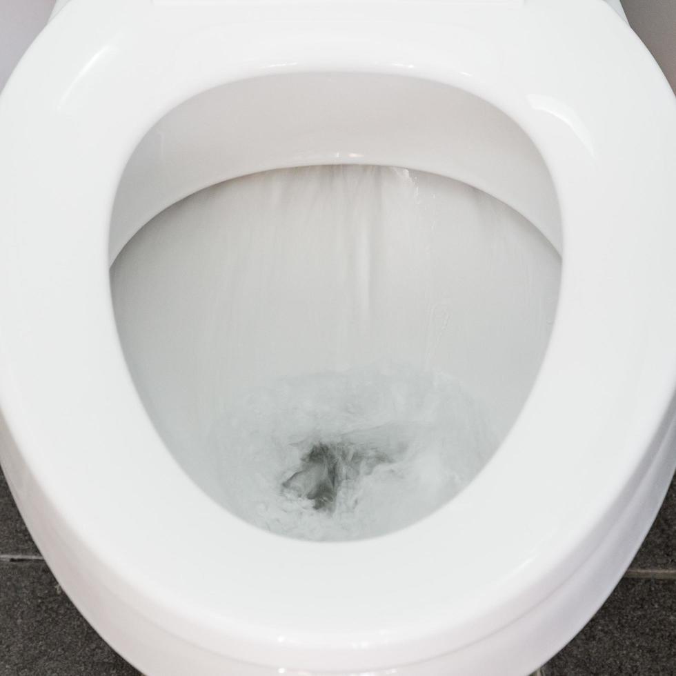 Toilet Flushing Water close up photo