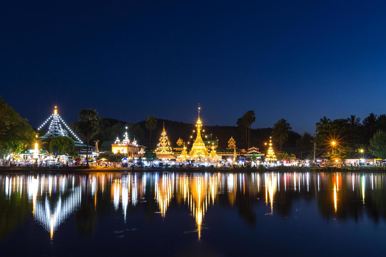 Wat Chong Klang and Wat Chong Kham at Mae Hong Son, Northern Thailand photo