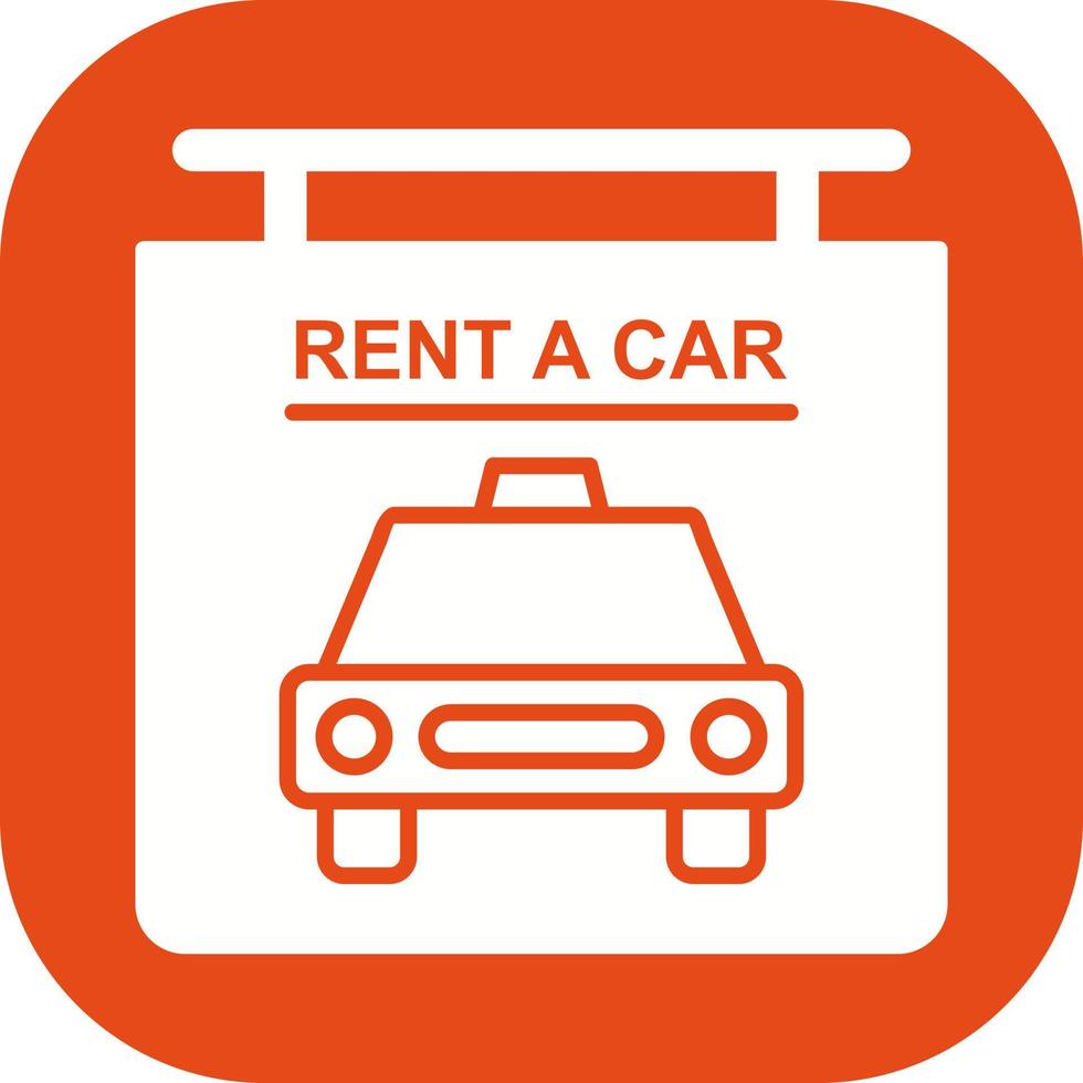 Rent a Car Vector Icon