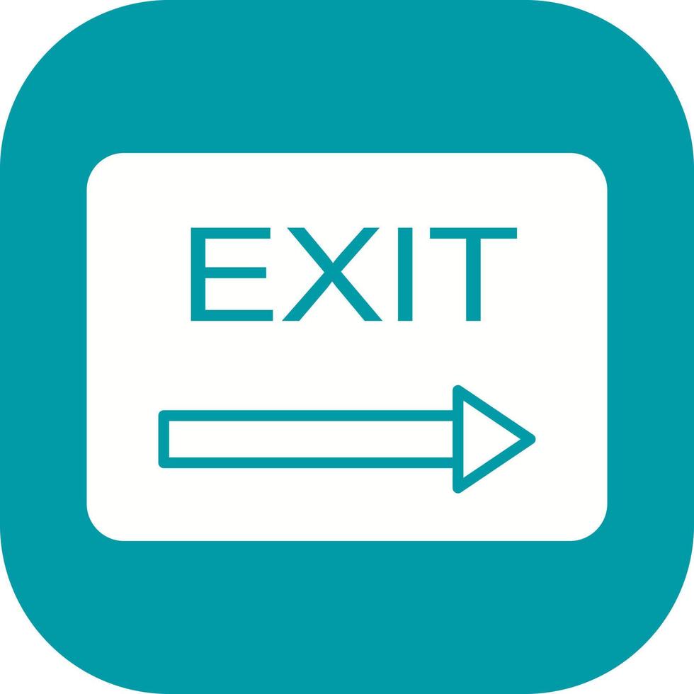 Unique Exit Vector Icon