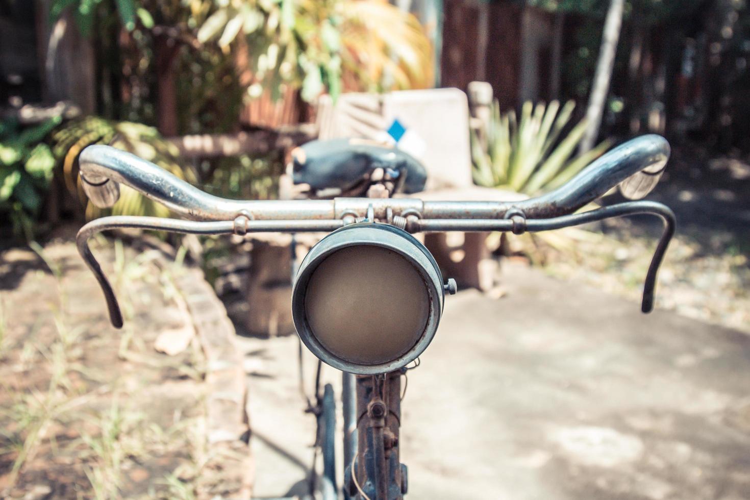 vintage bicycle and color vintage filter photo