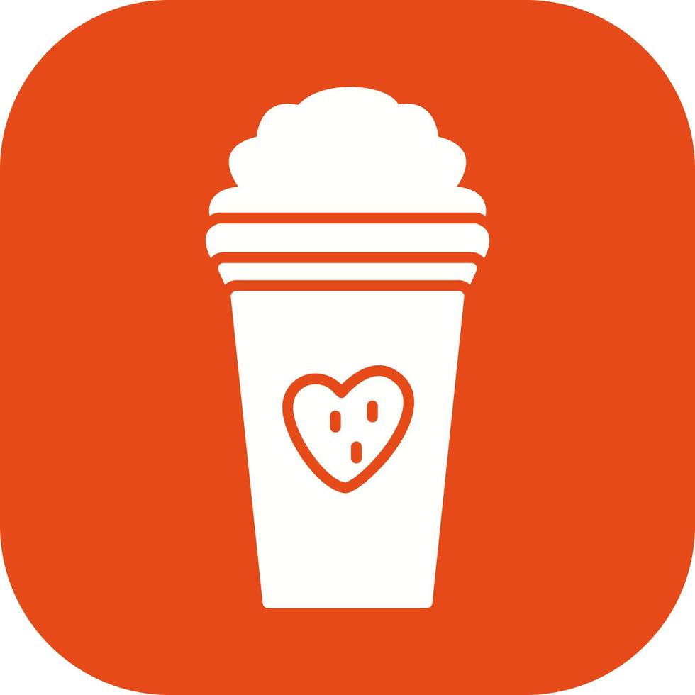 Unique Strawberry Milkshake Vector Icon