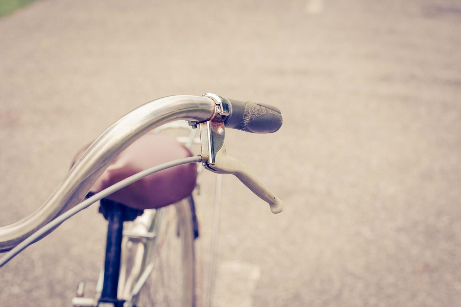 freno Clásico bicicleta en la carretera foto