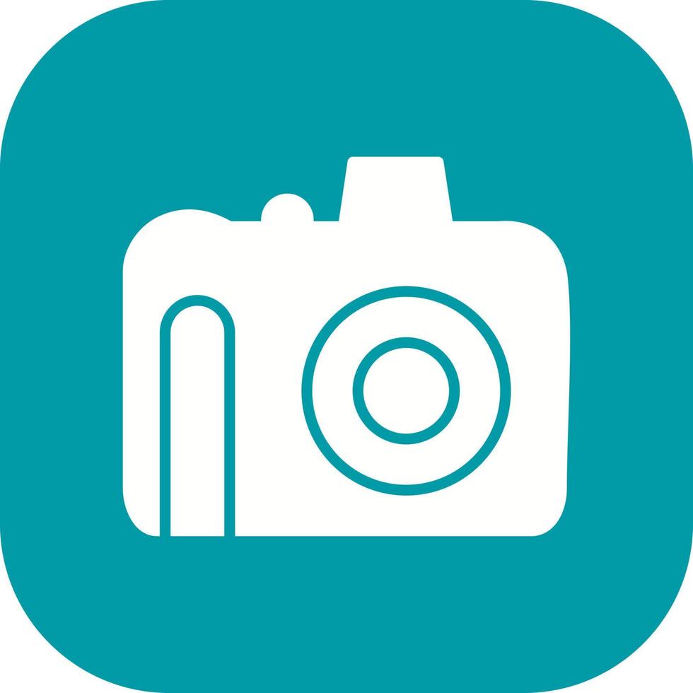 Unique DSLR Camera Vector Icon