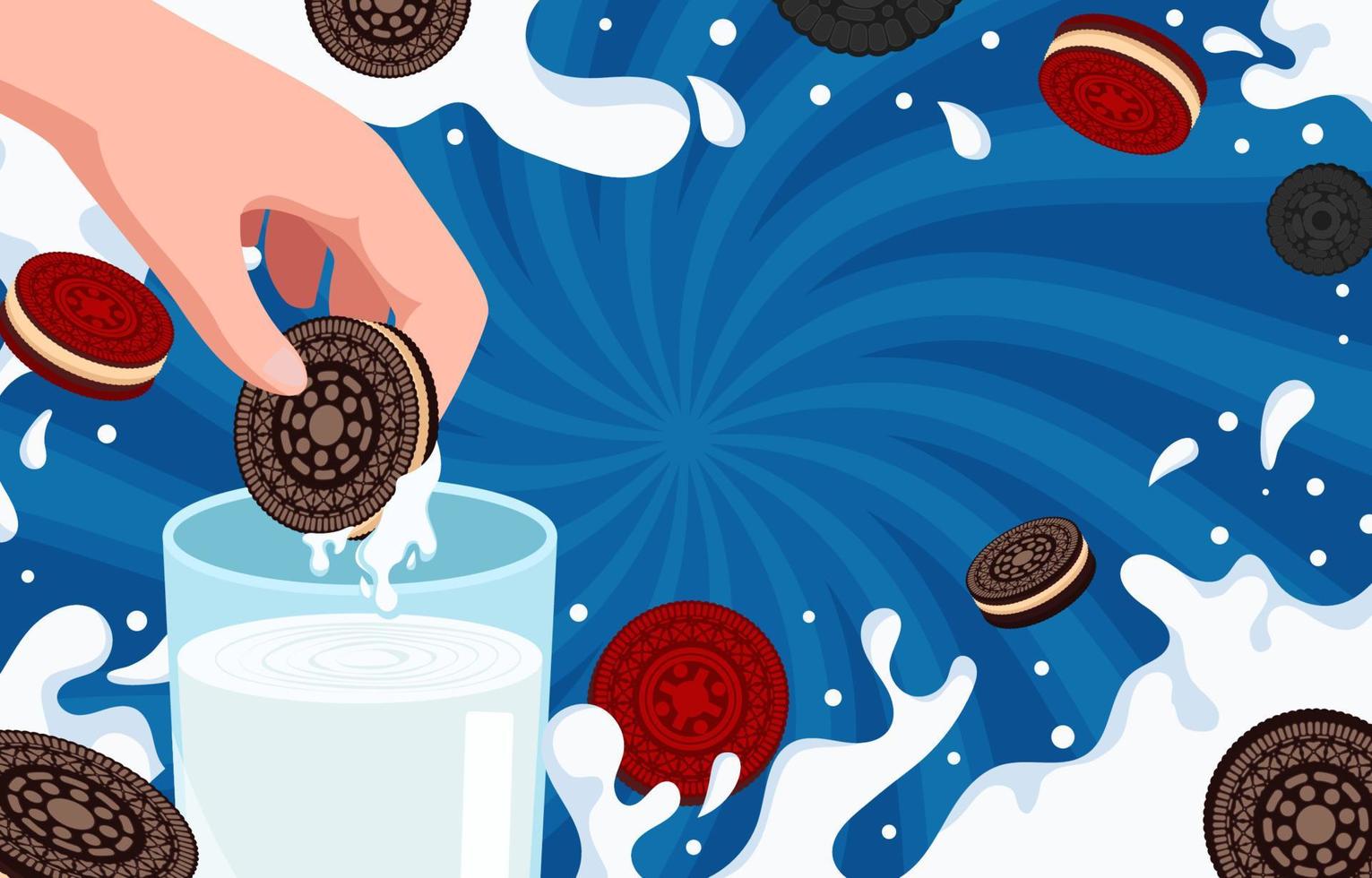 oreo día antecedentes vector