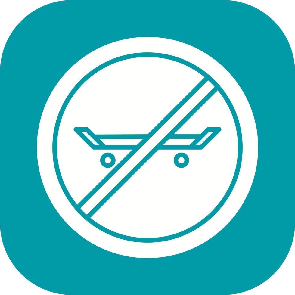 No Skating Vector Icon