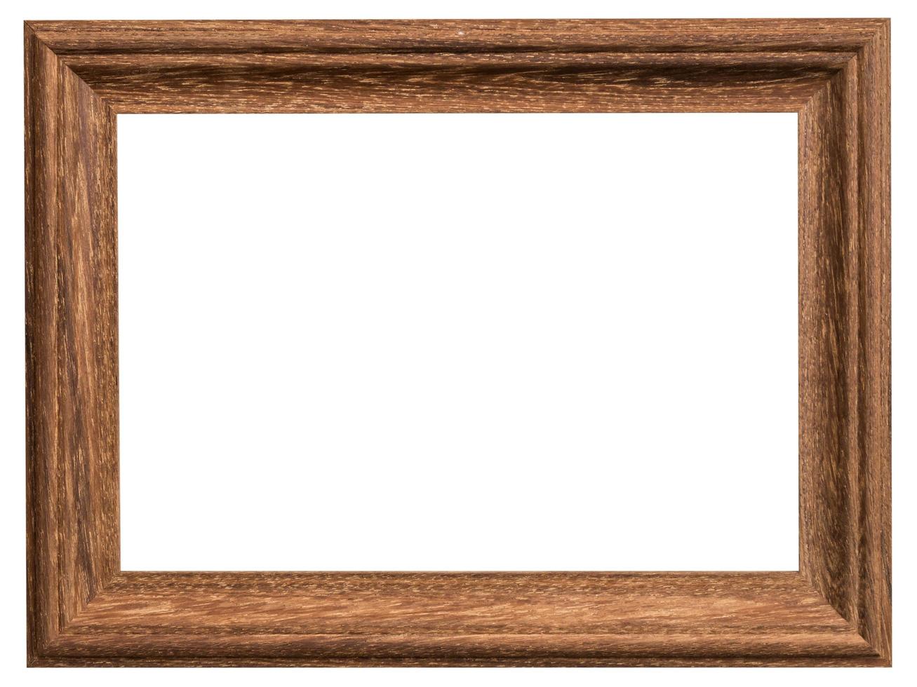 wood frame with clipping path on isolated white photo