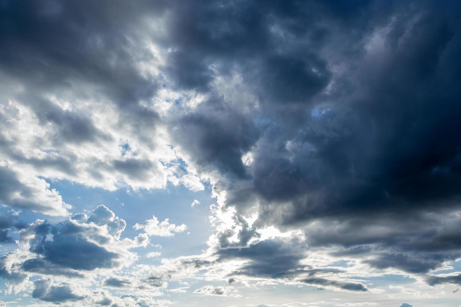 Rainclouds or Nimbus in rainy season photo