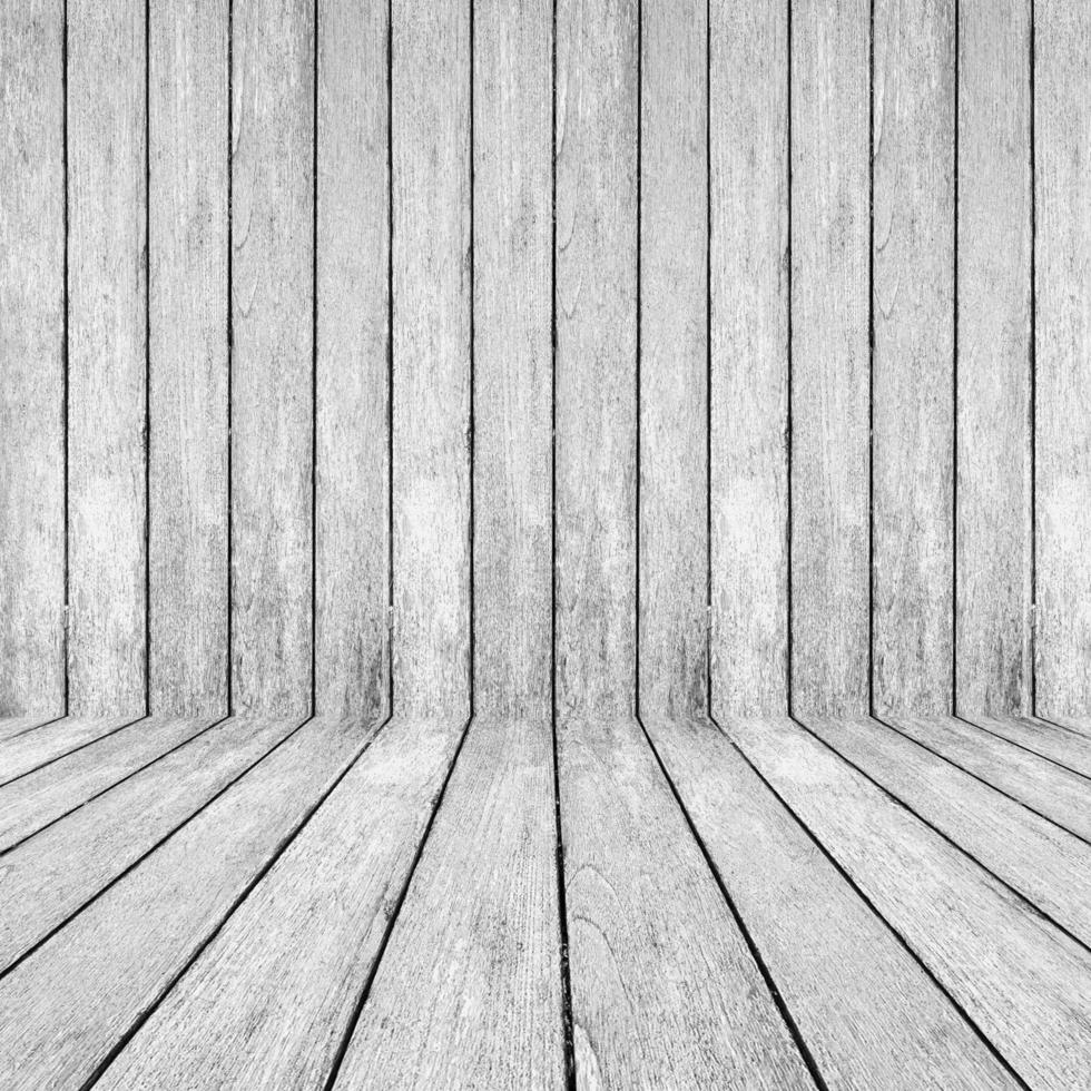 White wood perspective background for room interior photo