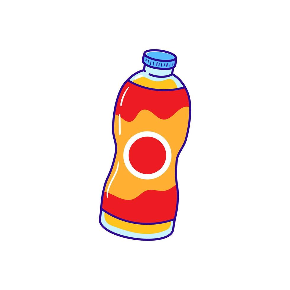 Bottle of soft drink vector illustration