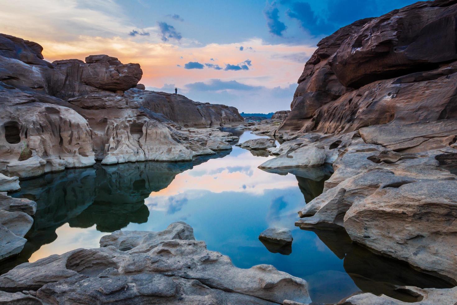 increíble sam phan bok y gran cañón en ubon, tailandia. foto