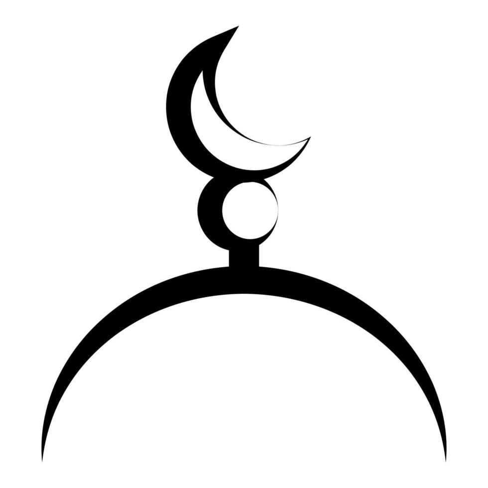 mosque logo illustration vector