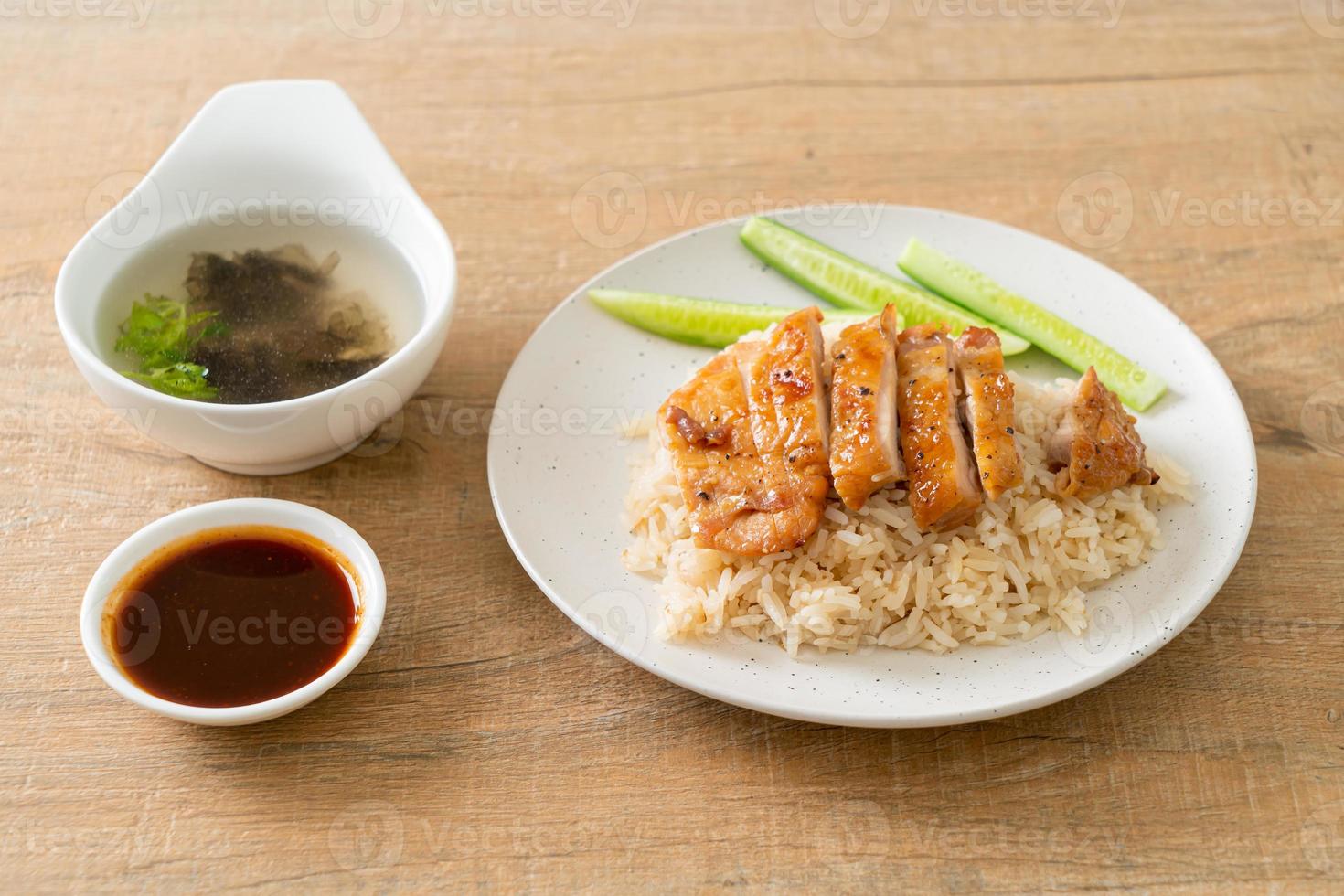 Grilled Chicken with Steamed Rice photo