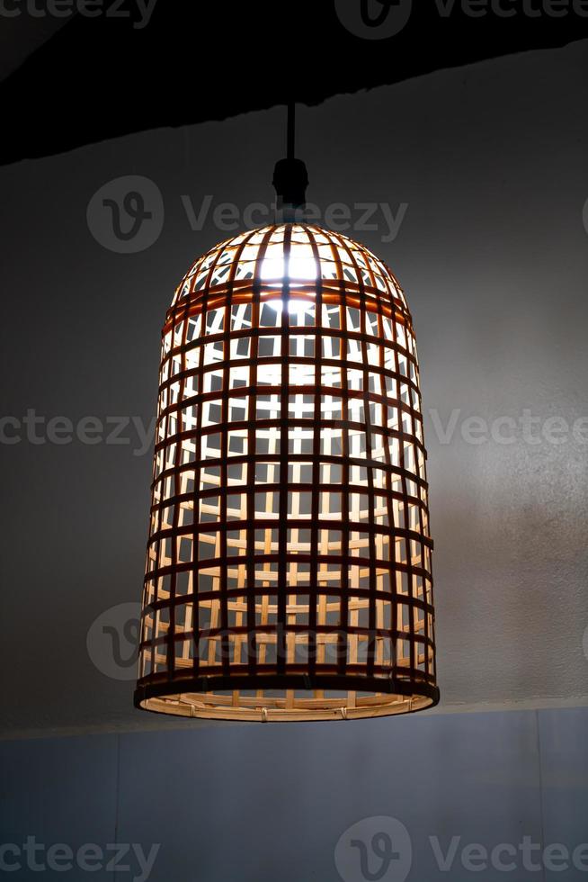 beautiful hanging light bulb lamp photo