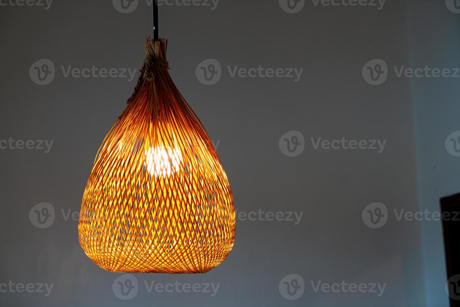 beautiful hanging light bulb lamp photo