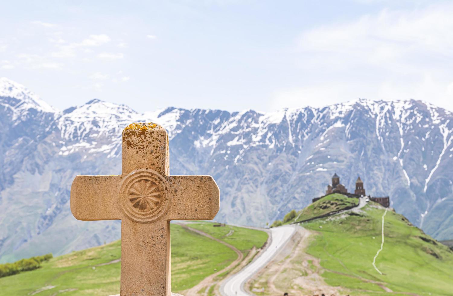 Gergeti trinity church photo
