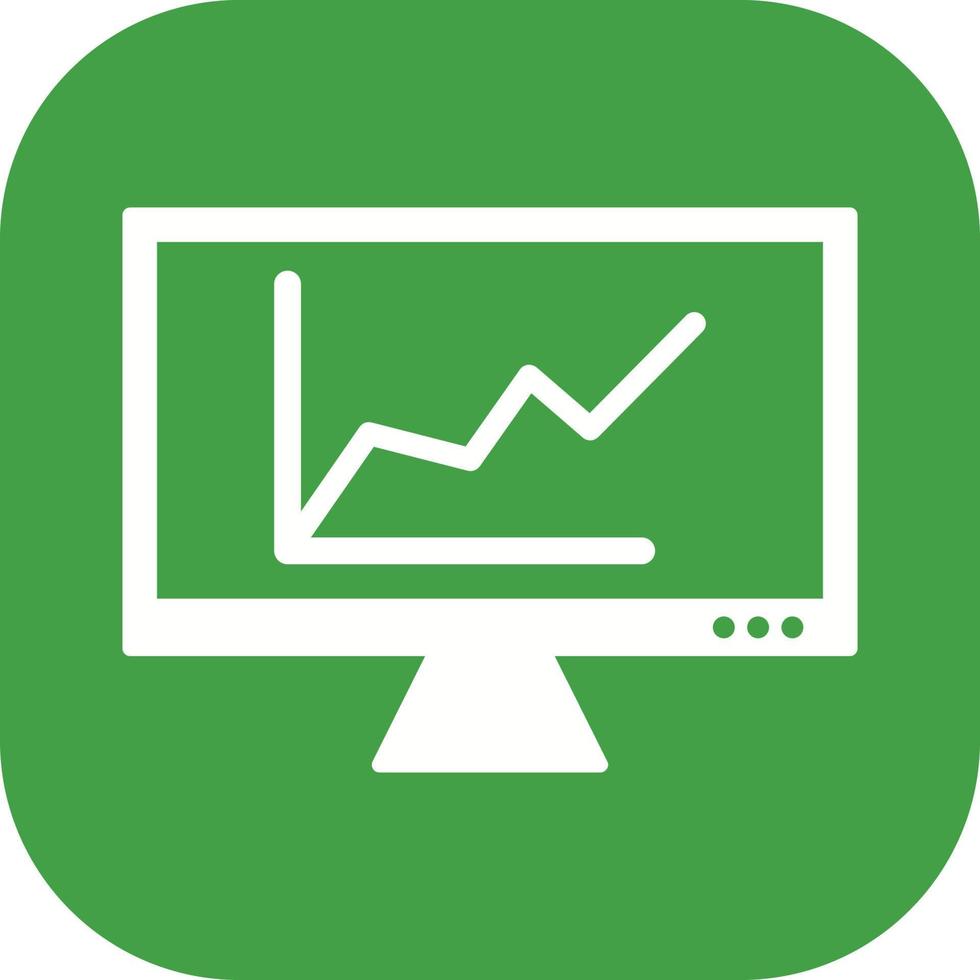 Online Graph Vector Icon